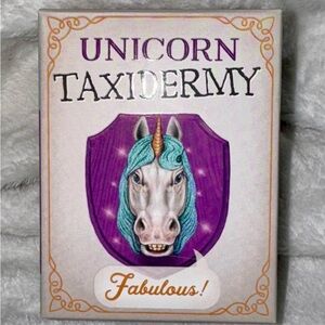 Unicorn Taxidermy Mini Kit - Talking Wall Bust & Book - RP Minis Mythical Whimsy